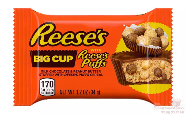 美国 Reese’s 锐滋泡芙麦片花生酱夹心牛奶巧克力杯 美国 Reese’s 锐滋泡芙麦片花生酱夹心牛奶巧克力杯