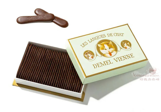 维也纳 DEMEL 德梅尔 KATZENZUNGEN - KAFFEE 猫猫舌咖啡黑巧克力 维也纳 DEMEL 德梅KATZENZUNGEN - KAFFEE 猫猫舌咖啡黑巧克力