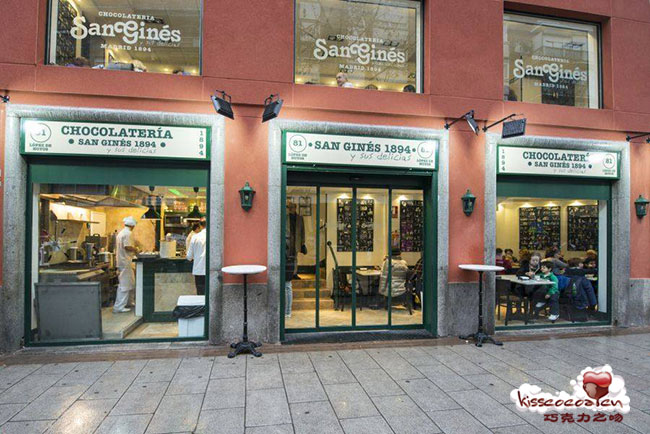 西班牙马德里 Chocolateria SAN GINES 圣希内斯巧克力店在西班牙遍布分店 西班牙马德里 Chocolateria SAN GINES 圣希内斯巧克力店在西班牙遍布分店