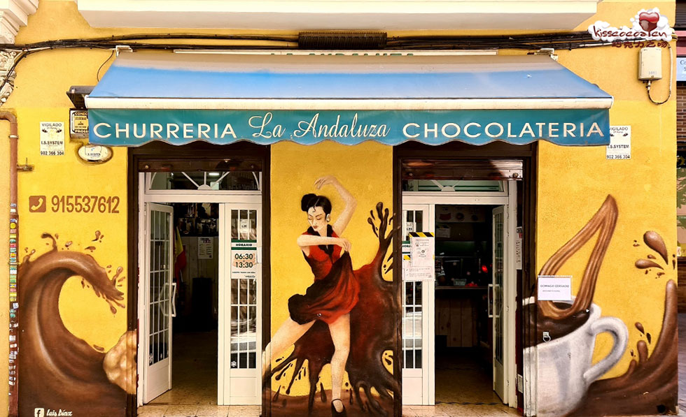 西班牙马德里 La Andaluza CHURRERIA CHOCOLATERIA
安达卢西亚 西班牙油条巧克力店