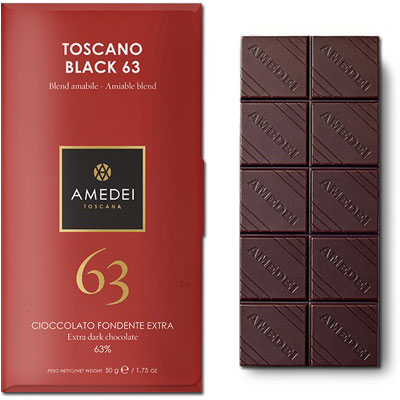 AMEDEI TOSCANO BLACK 63%可可含量 托斯卡纳黑巧克力 09年伦敦巧克力协会银奖得主