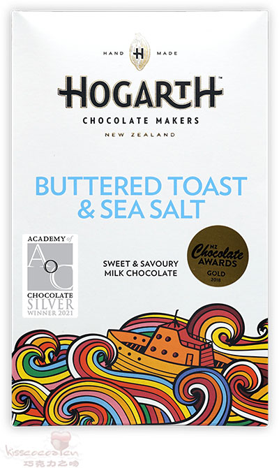 新西兰 HOGARTH 霍加斯
Buttered Toast & Sea Salt
黄油吐司和海盐
48% 可可含量 牛奶巧克力 70克 新西兰 HOGARTH 霍加斯
Buttered Toast & Sea Salt
黄油吐司和海盐
48% 可可含量 牛奶巧克力 70克