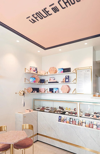 孟买很高级的手工巧克力甜品店 LA FOLIE du Chocolat
拉弗利巧克力店