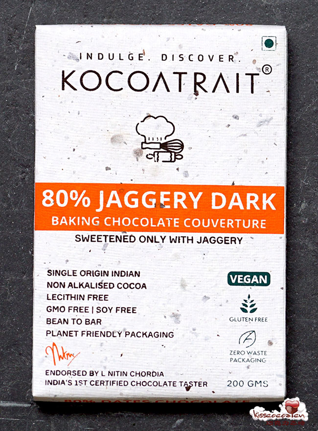 印度 KOCOATRAIT 可可特雷 70% 黑巧克力
烘焙用巧克力考维曲