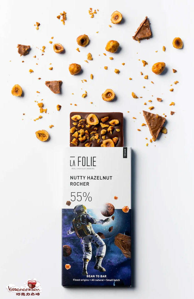 印度 LA FOLIE 拉弗利 LA FOLIE Nutty Hazelnut Rocher 55% 榛子焦糖威化巧克力 印度 LA FOLIE 拉弗利 LA FOLIE Nutty Hazelnut Rocher 55% 榛子焦糖威化巧克力2