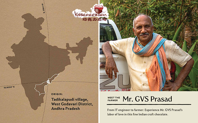 印度 GVS Prasad 先生在安得拉邦西高止区塔迪卡拉普迪村种植的可可