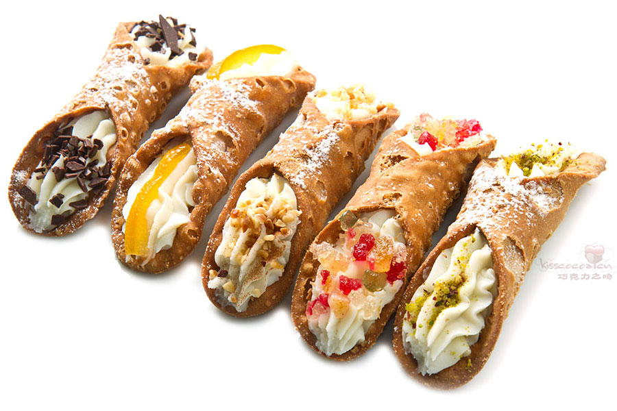 Sicilian cannoli 西西里卡诺里,西西里奶油甜馅煎饼卷