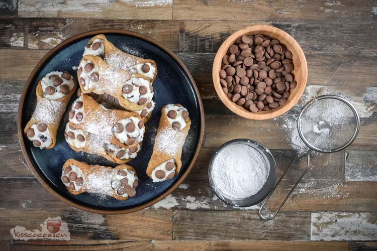 Sicilian cannoli 西西里卡诺里,西西里奶油甜馅煎饼卷的制作18