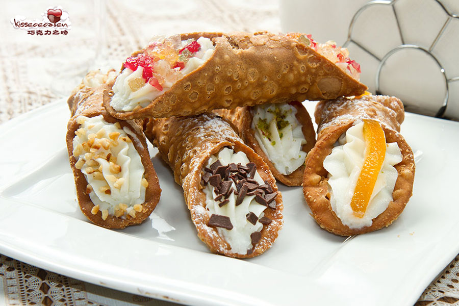 Sicilian cannoli 西西里卡诺里,西西里奶油甜馅煎饼卷2