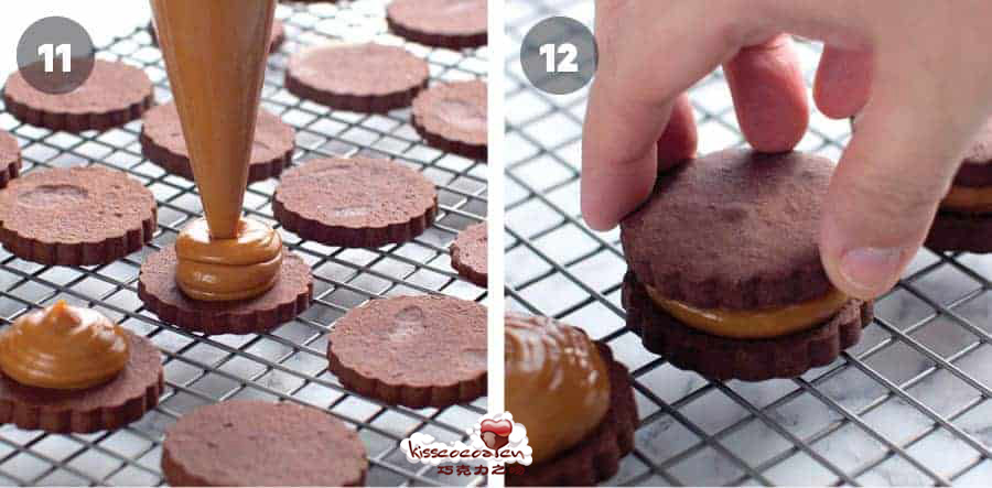 Alfajores de chocolate 巧克力阿法奇朵制作18