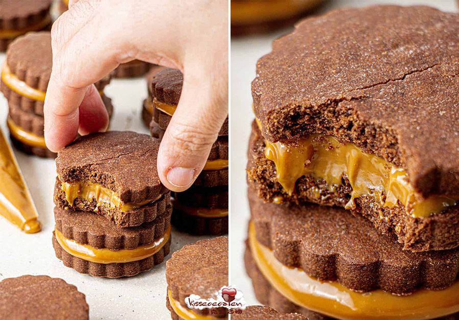 Alfajores de chocolate 巧克力阿法奇朵制作19