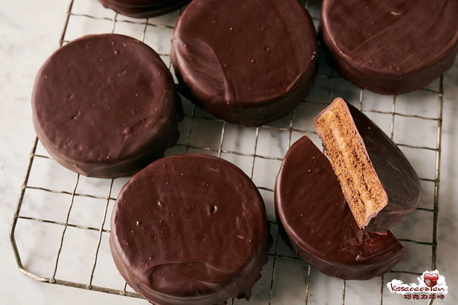 Alfajores de chocolate 巧克力阿法奇朵制作27