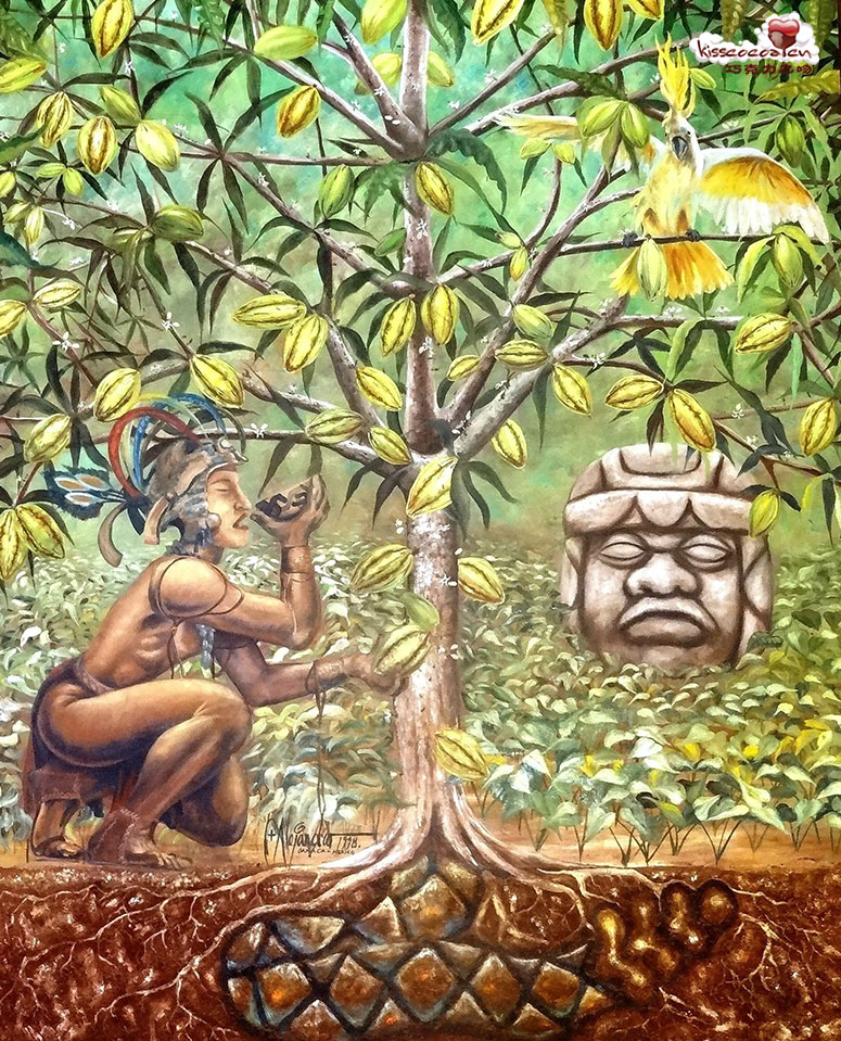 第一个驯化可可树的社会 Olmec 奥尔梅克人