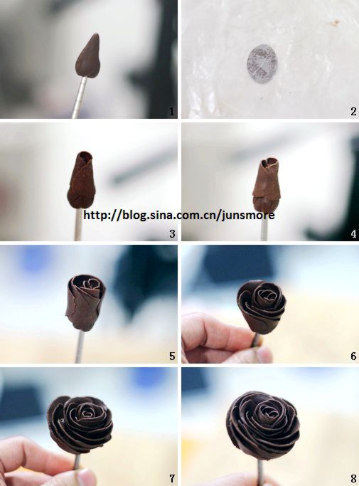 巧克力卷玫瑰花瓣3